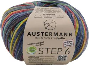 Austermann Step 6-fach Color Kuchenknäuel Häkelwolle,