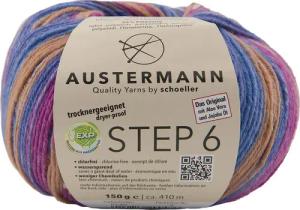 Austermann Step 6-fach Color Kuchenknäuel Häkelwolle,