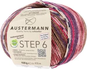 Austermann Step 6-fach Color Kuchenknäuel Häkelwolle,