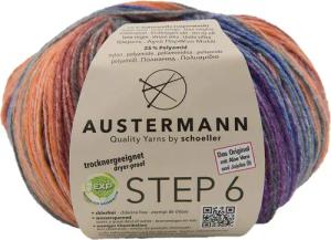 Austermann Step 6-fach Color Kuchenknäuel Häkelwolle,
