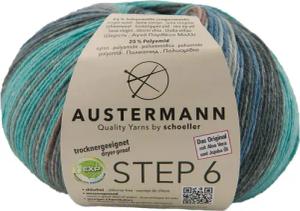Austermann Step 6-fach Color Kuchenknäuel Häkelwolle,