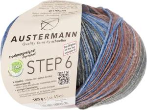 Austermann Step 6-fach Color Kuchenknäuel Häkelwolle,