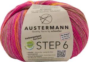 Austermann Step 6-fach Color Kuchenknäuel Häkelwolle,