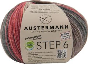 Austermann Step 6-fach Color Kuchenknäuel Häkelwolle,