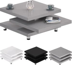 Casaria Couchtisch New York, Holz Grau