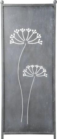 finehomegarden Gartenstecker Stele Metall Dolde Sichtschutz
