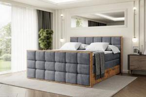 ALTDECOR Boxspringbett LOLLI2-Z KING (Multipocket-Matratze H4,
