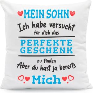 GRAVURZEILE Zierkissen mit Spruch - Das
