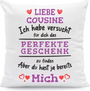 GRAVURZEILE Zierkissen mit Spruch - Das