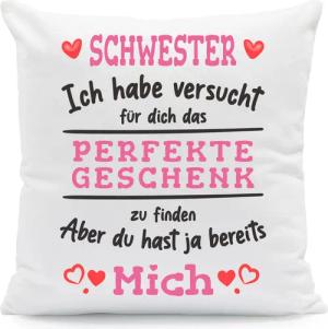 GRAVURZEILE Zierkissen mit Spruch - Das