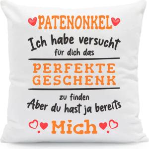 GRAVURZEILE Zierkissen mit Spruch - Das