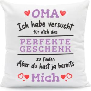 GRAVURZEILE Zierkissen mit Spruch - Das