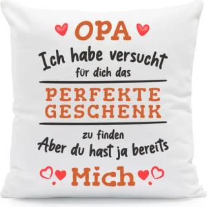 GRAVURZEILE Zierkissen mit Spruch - Das
