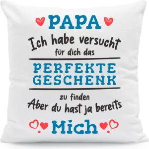 GRAVURZEILE Zierkissen mit Spruch - Das