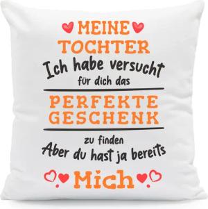 GRAVURZEILE Zierkissen mit Spruch - Das