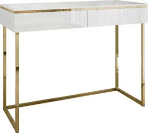 Lookway Konsolentisch AURORA GOLD in weiß