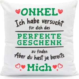 GRAVURZEILE Zierkissen mit Spruch - Das