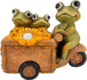 Online-Fuchs Gartenfigur Frosch Bande auf dem