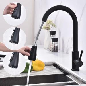 HOMELODY Spültischarmatur Hochdruck Wasserhahn Küche 360°