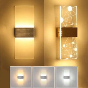 LETGOSPT LED Wandleuchte Wandleuchte Wandbeleuchtung Dimmbar