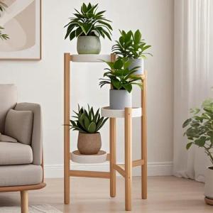 YINDN Blumenständer Pflanzenregal rund, Blumenregal, kleine