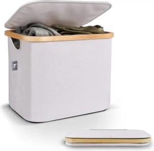HENNEZ Wäschekorb Aufbewahrungsbox mit Deckel 40L,