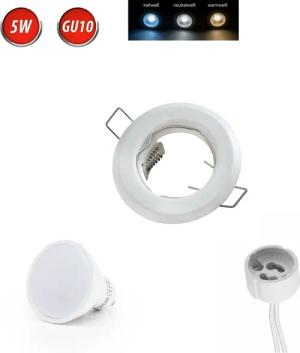 LED-Line LED Einbaustrahler GU10 Einbaurahmen Rund