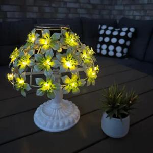 Online-Fuchs LED Außen-Tischleuchte - Solar Tischlampe