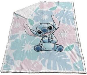 Wohndecke Stitch Flower Sherpa Fleecedecke