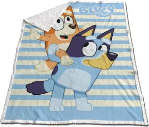 Wohndecke Bluey Sisters Sherpa Fleecedecke