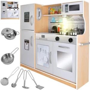 KRUZZEL Spielküche Holzküche Kinder Holz, mit