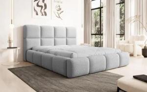 Compleo Polsterbett aus Bouclé MERID Doppelbett