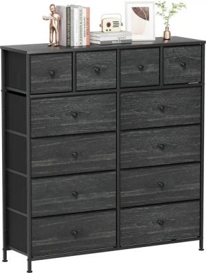 TLGREEN Kommode mit 12 Schubladen,großer Schubladenschrank,