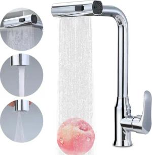 OKWISH Küchenarmatur Wasserhahn Spültischarmatur Küche Ausziehbar