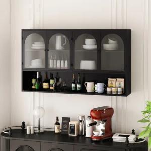 Celya Wandhängeschrank Glas-Wandregal,Hängeschrank küche, 120cm Wandschrank