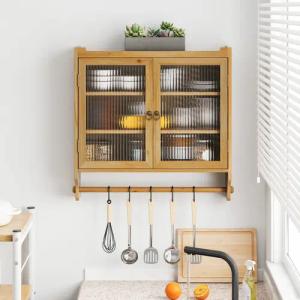 Celya Wandhängeschrank Glas-Wandregal,Hängeschrank küche, 63cm Wandregal
