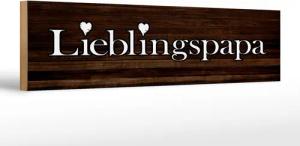 Femer GmbH Holzbild Spruch 46x10cm Lieblingspapa
