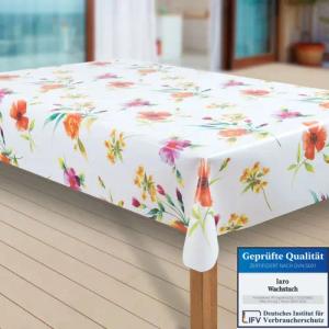 laro Tischdecke Wachstuch-Tischdecken Abwaschbar Sommer Blumen