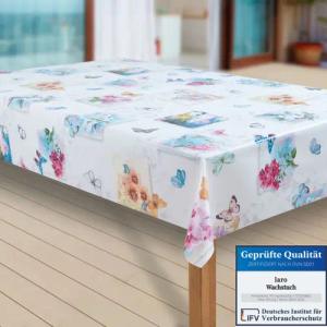 laro Tischdecke Wachstuch-Tischdecken Abwaschbar Schmetterling Farfalle