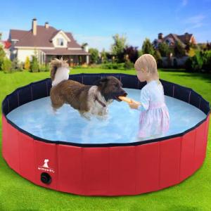 POPOLIC Hundepool Faltbarer Hundepool, Haustier Hundekatze
