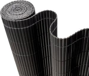 Homewit Balkonsichtschutz PVC Sichtschutzmatte mit Bindern