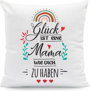 GRAVURZEILE Zierkissen mit Spruch - Glück