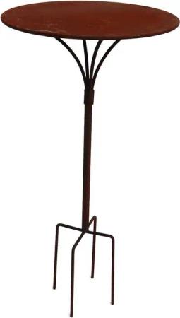 Hirsch Terracotta Gartentisch Gartenstecktisch Ø 55