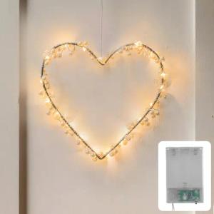 COZY HOME LED-Lichterkette Lichterketten Herz Lichterkranz