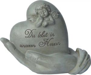 Kaufhaus le petit Dekofigur Grabschmuck Herz