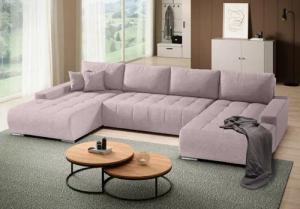 Beautysofa Ecksofa mit Bettkasten DRACO U,