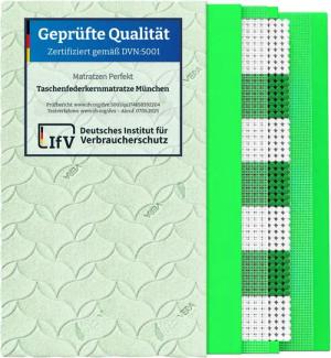 Taschenfederkernmatratze München mit 1000 Federnkern, Extra