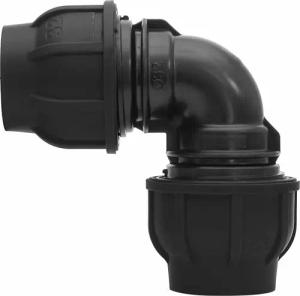 qpool24 Steckfitting, PE Verschraubung Winkel mit