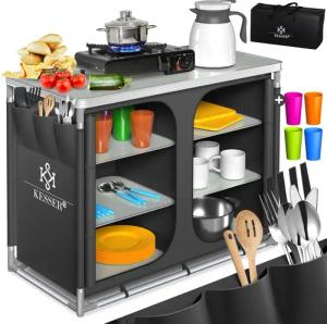 KESSER Campingschrank Campingschrank, Campingküche mit Aluminiumgestell