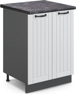 Vicco Unterschrank Fame-Line, Weiß Landhaus/Anthrazit, 60